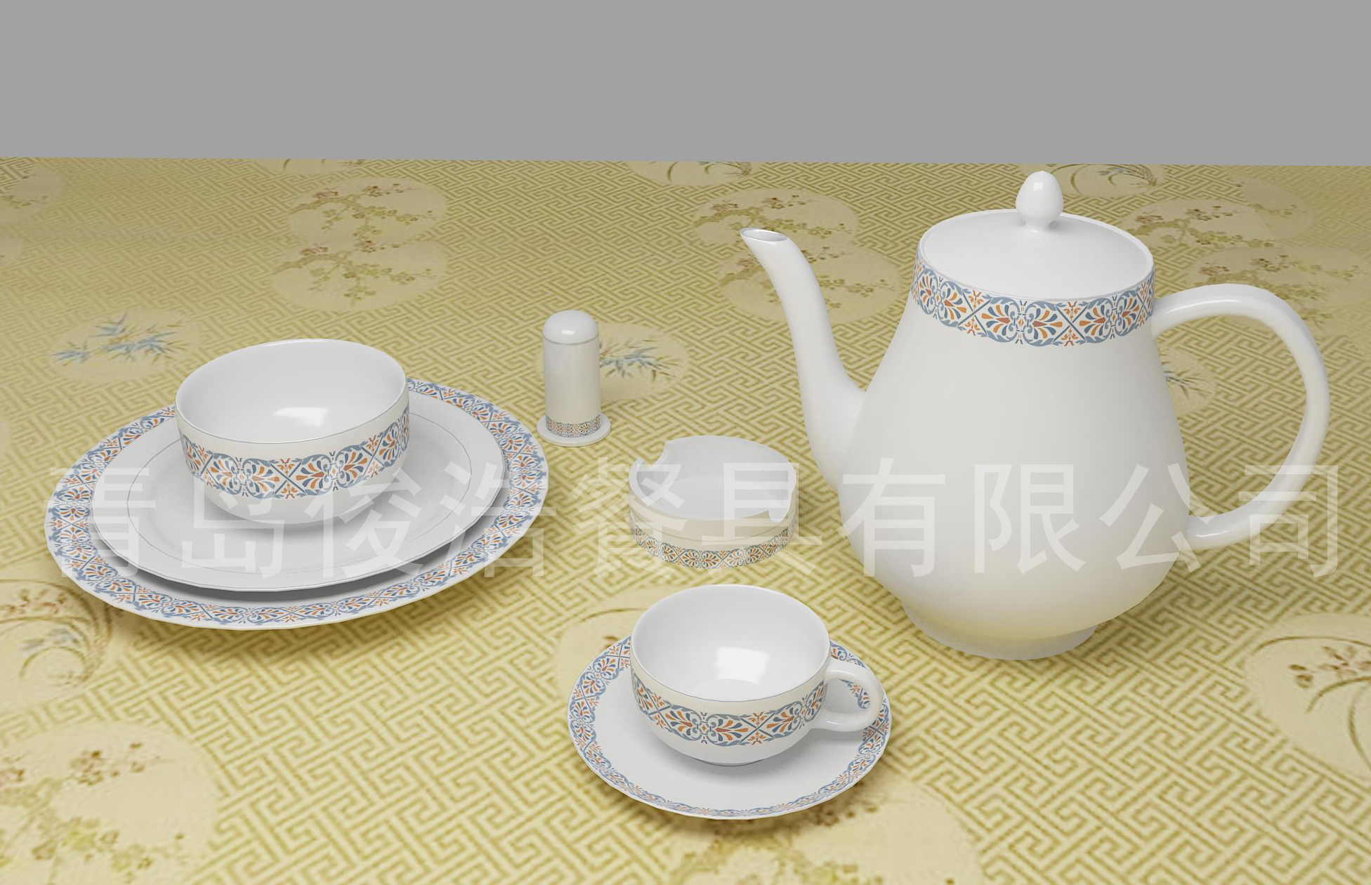 3 家用餐具;酒店餐具;家用茶具;精美礼品;咖啡杯;厨房陶瓷用具; 青岛佳艺陶瓷有限公司